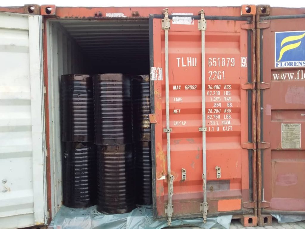 Container of Bitumen