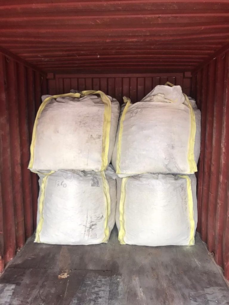 Sulfur Bags inside container