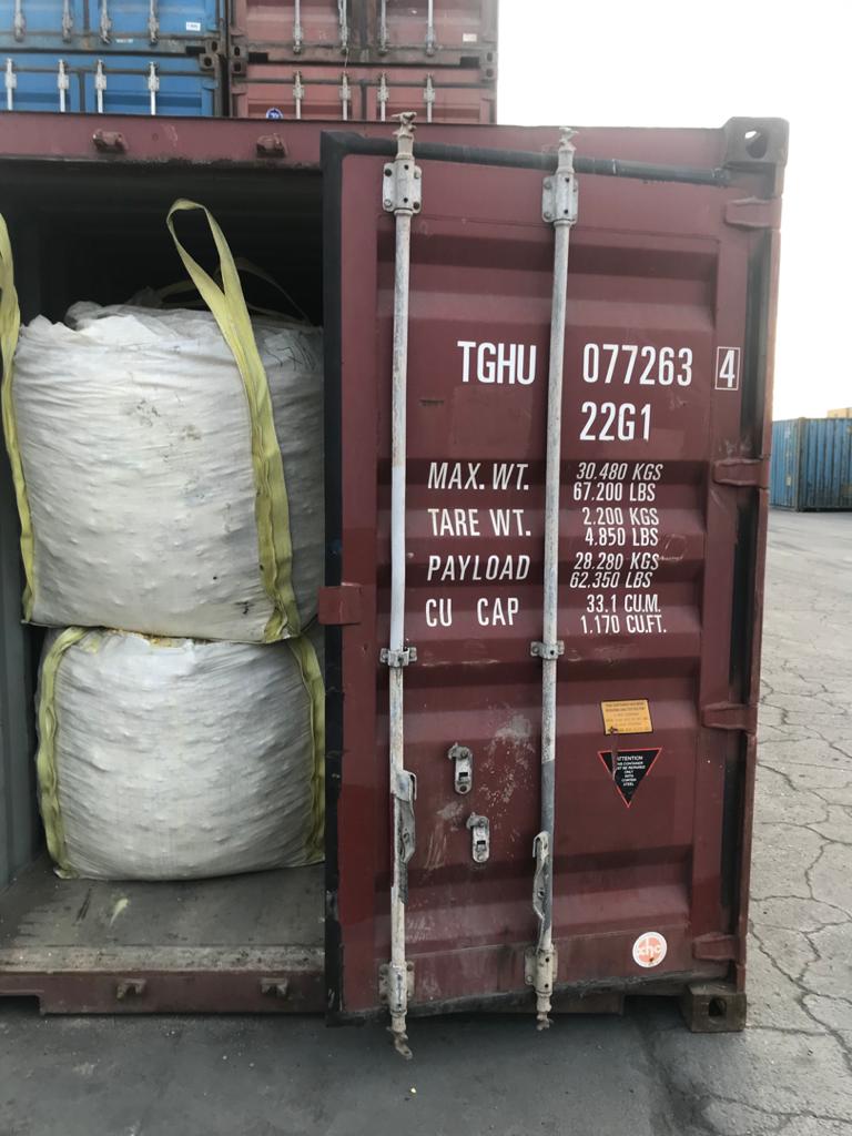 Sulfur Bags inside container